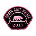 2017 South Gate Police Department Pink Patch