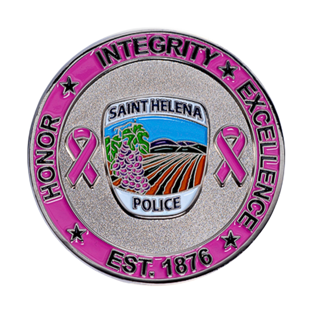 2018 St. Helena Police Department Challenge Coin