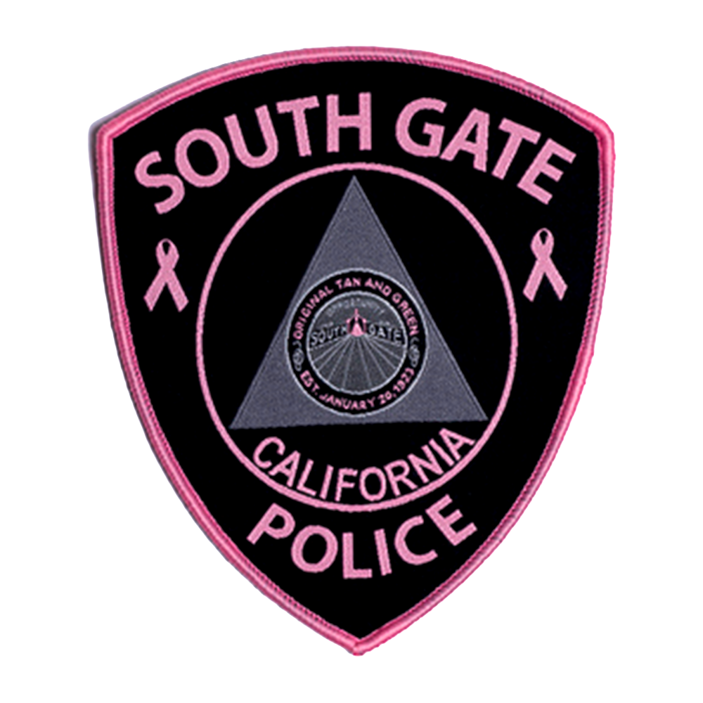 2018 South Gate Police Department Pink Patch