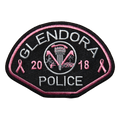 2018 Glendora Police Department Pink Patch