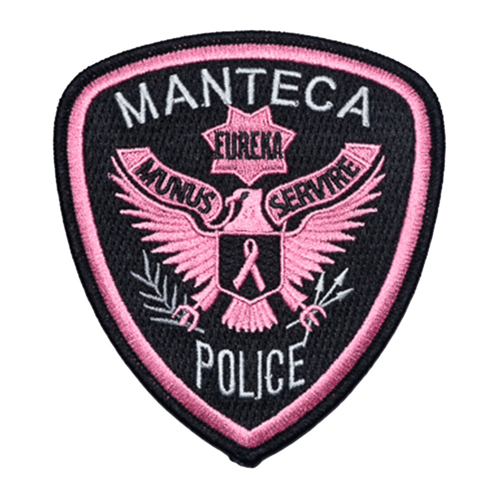 2018 Manteca Police Department Pink Patch