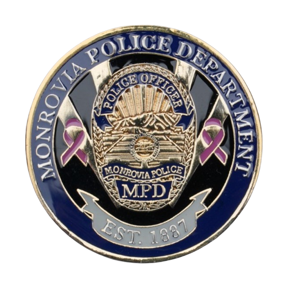 2019 Monrovia Police Department Challenge Coin
