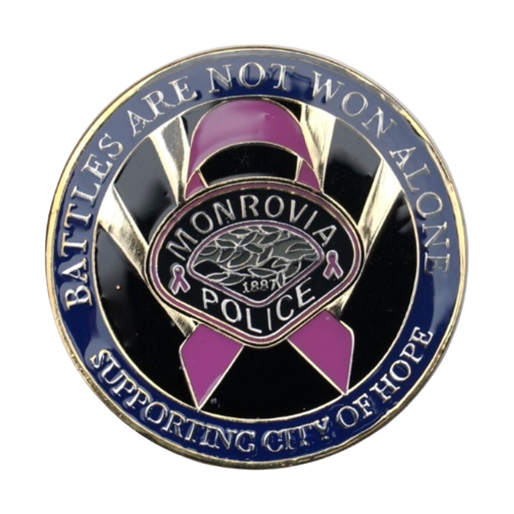 2019 Monrovia Police Department Challenge Coin