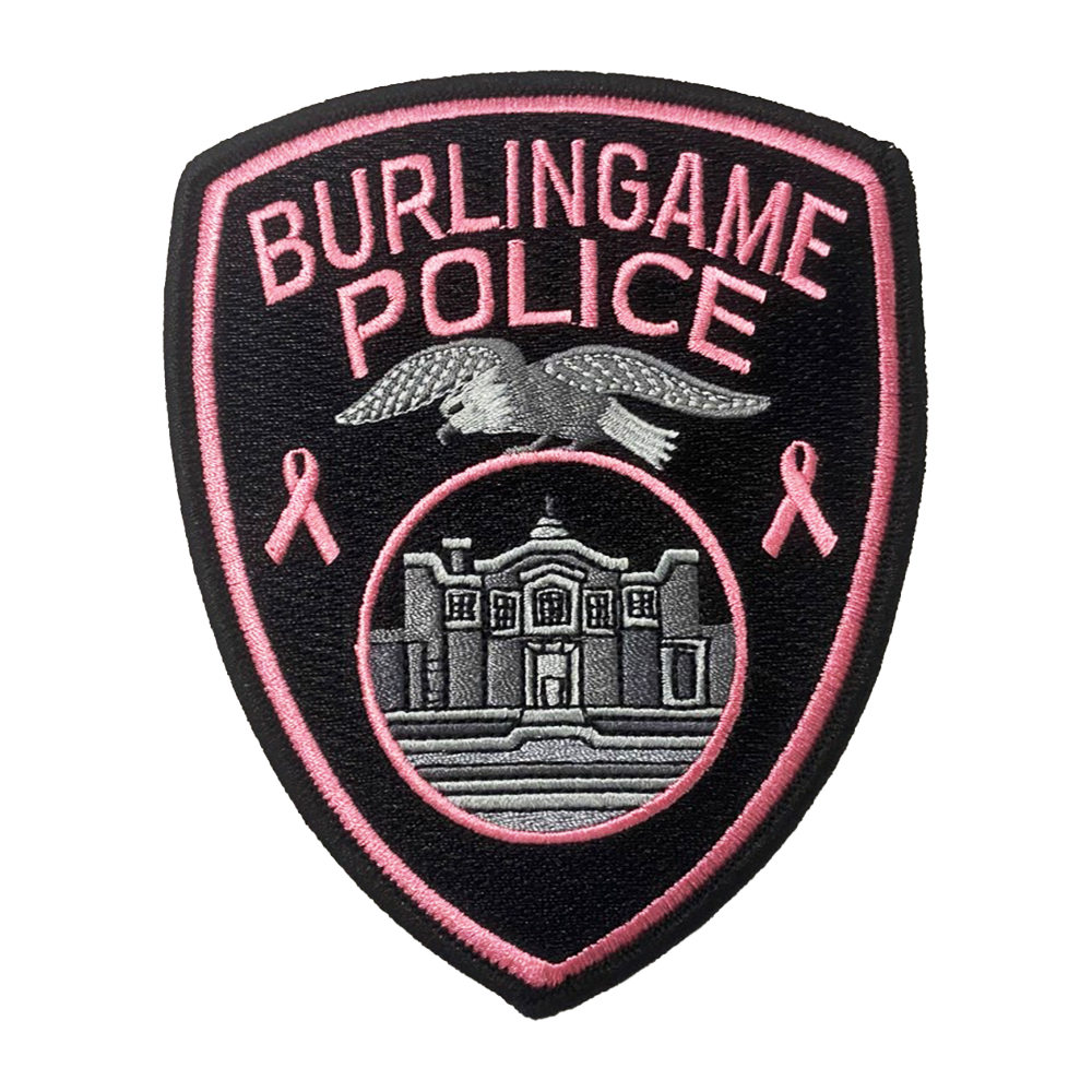 2020 Burlingame Police Department Pink Patch
