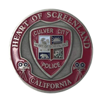 2018 Culver City Police Department Silver Challenge Coin