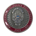 2018 Culver City Police Department Silver Challenge Coin