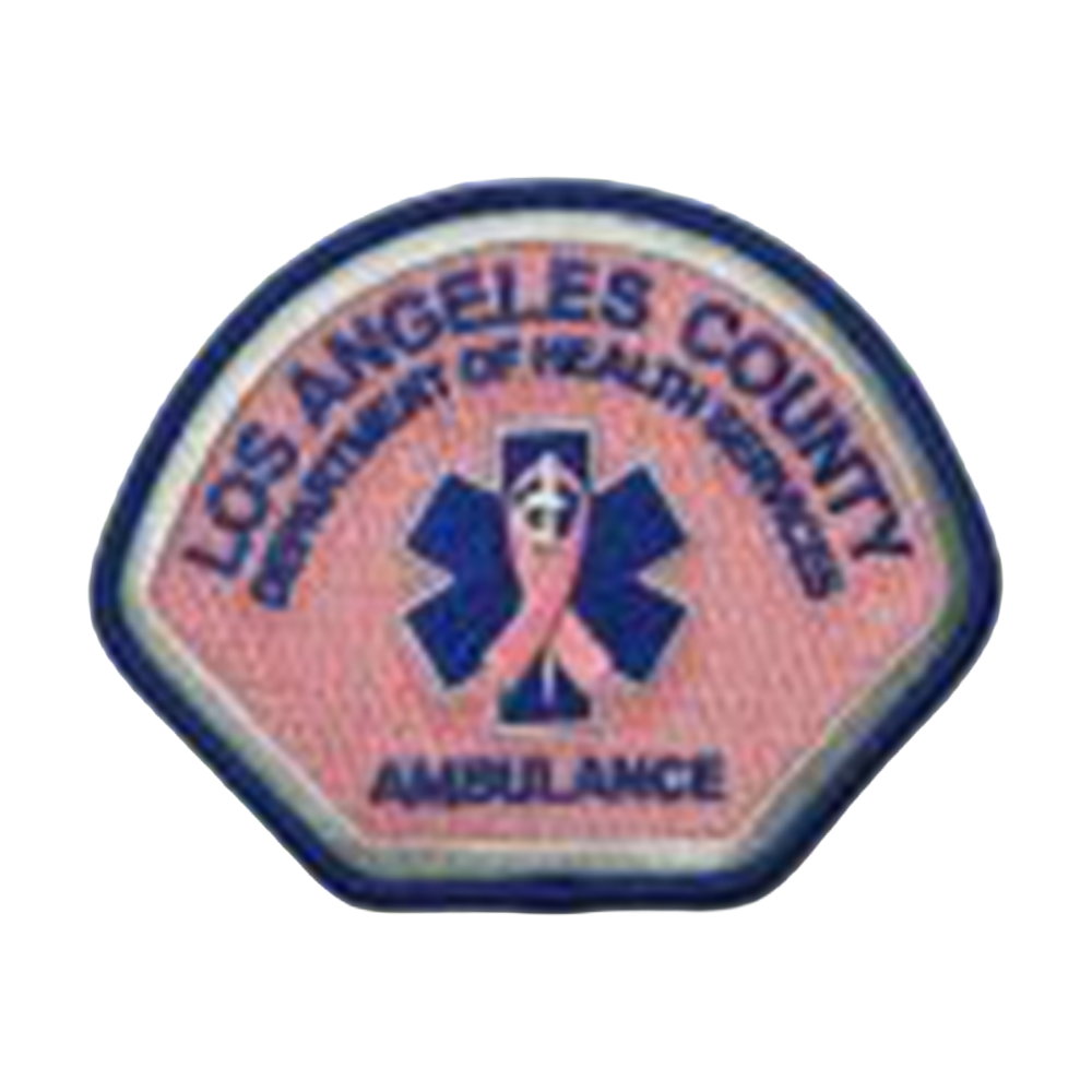 2024 LA County Department of Health Services, Ambulance Services Pink Patch Project Patch